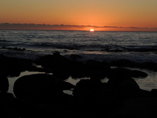 Sunrise at the Pacific